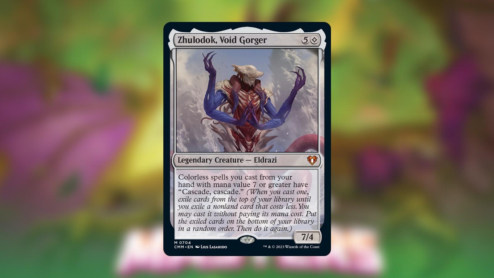 New Eldrazi commander on Commander Masters art