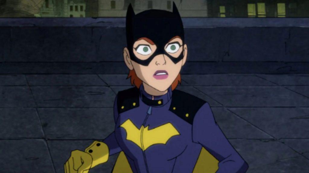 A close up of Batgirl