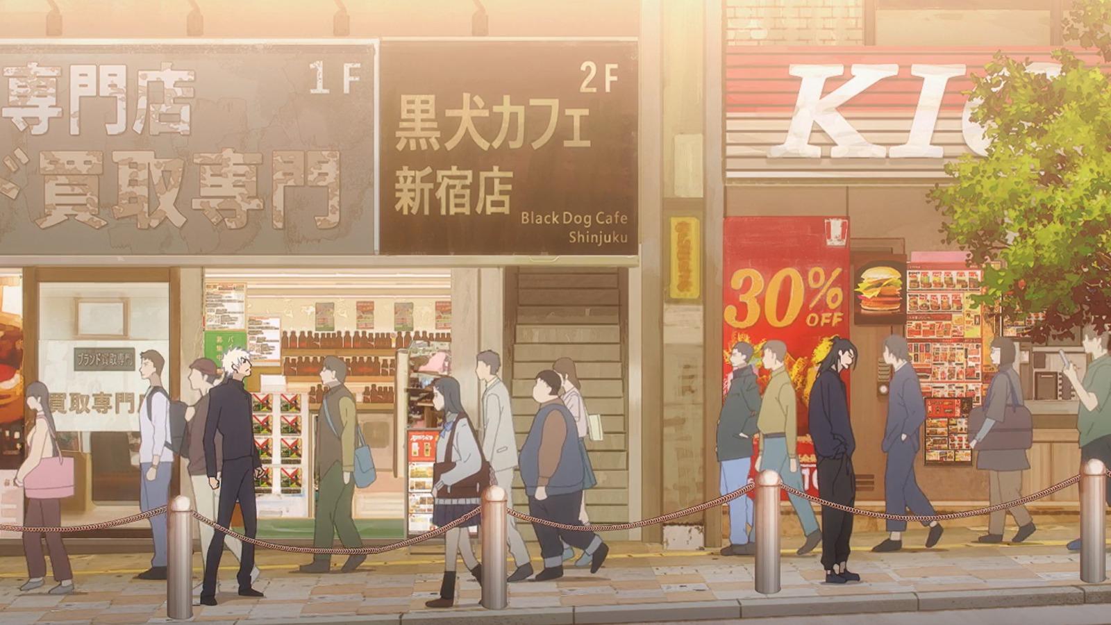 An image of Gojo and Geto near KFC in Jujutsu Kaisen