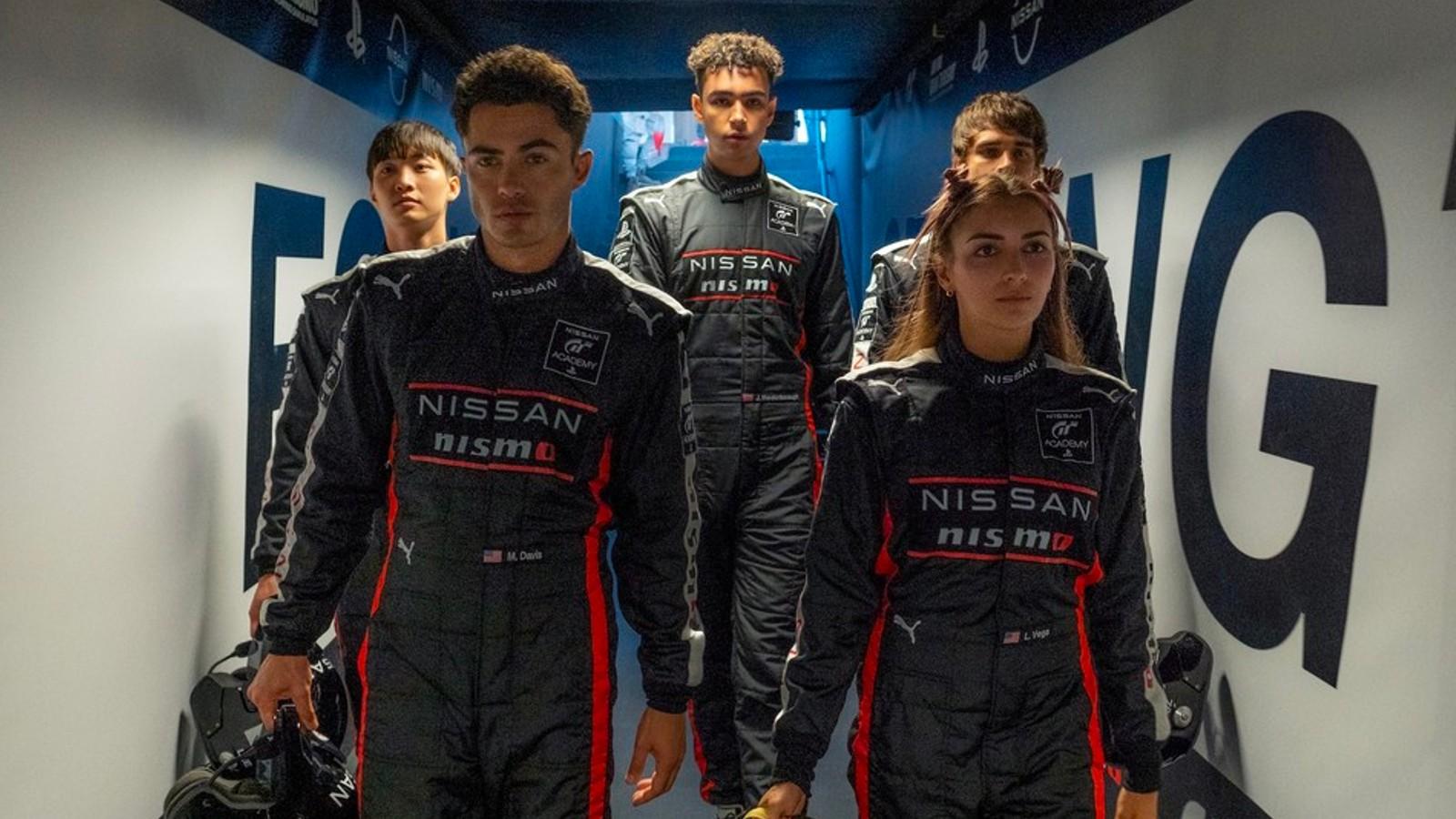 The cast of the Gran Turismo movie