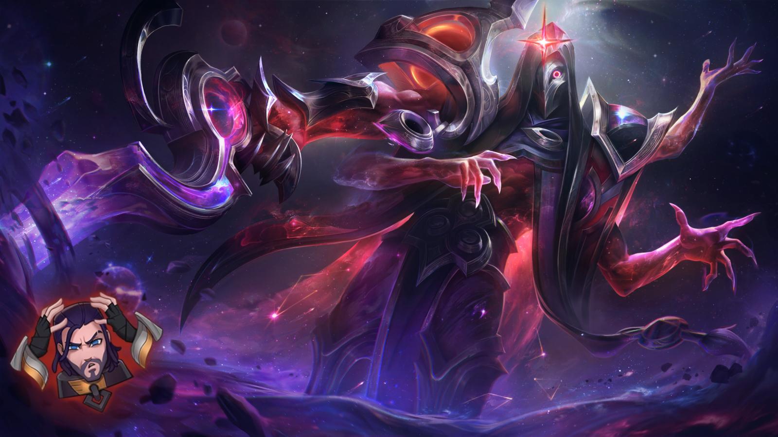 Dark Cosmic Erasure Jhin with Sylas emote