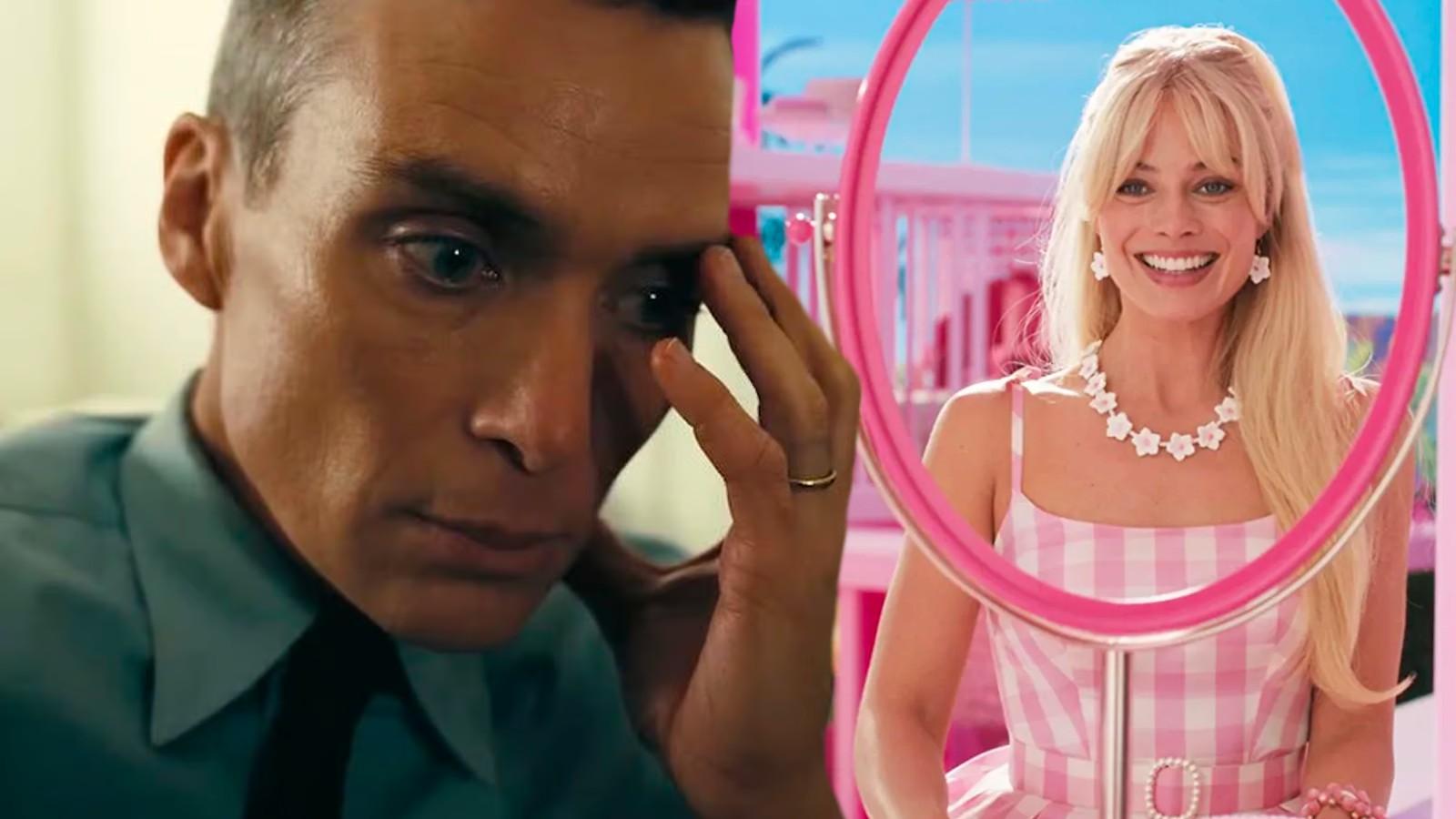 Cillian Murphy in Oppenheimer and Margot Robbie in Barbie