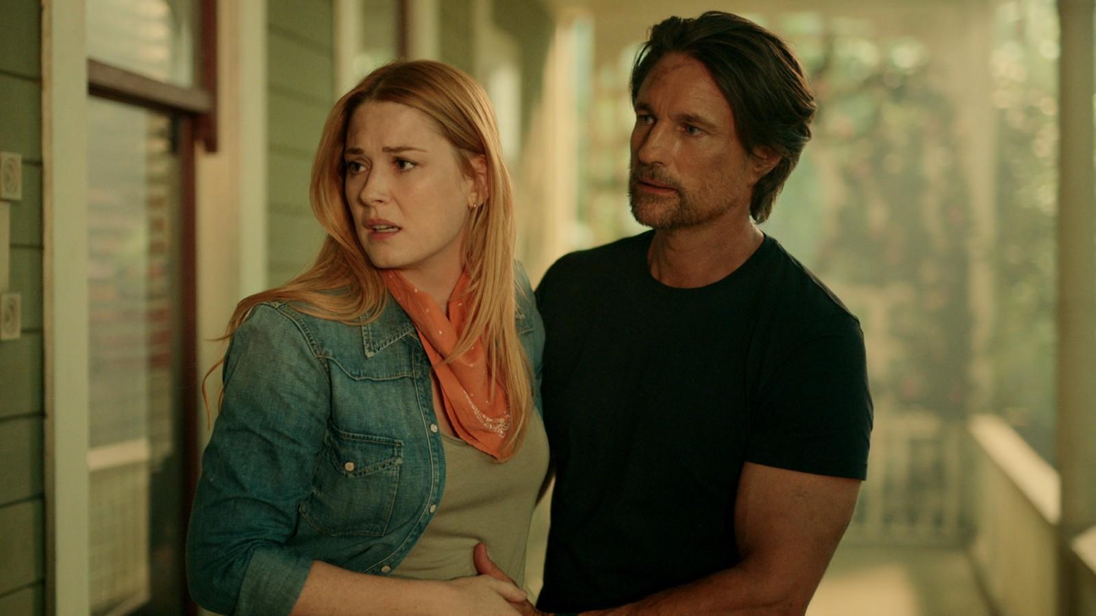 Alexandra Breckenridge as Mel Monroe, Martin Henderson as Jack Sheridan in Virgin River Season 5