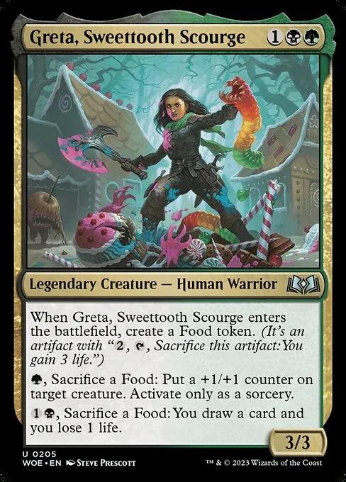 Wilds of Eldraine Best Commanders - Greta slays sweet monsters