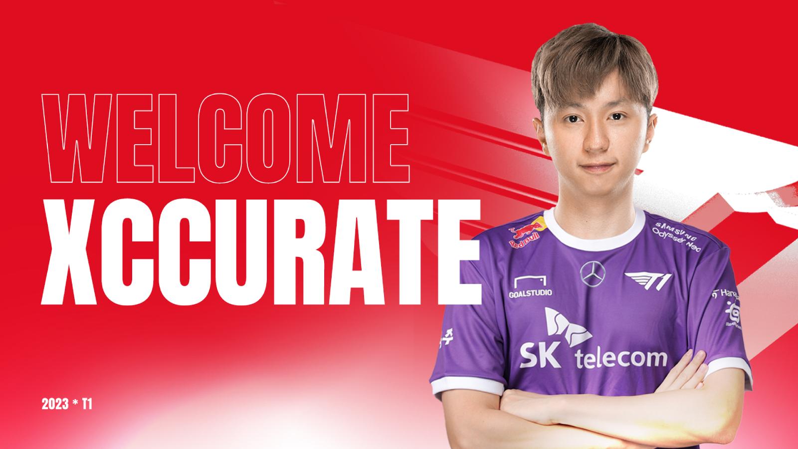 T1 signs xccurate for the 2024 VCT season