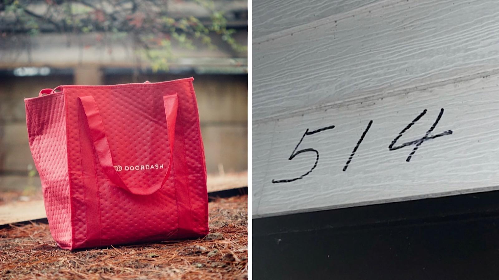 DoorDash driver wrote ominous message on customer's garage