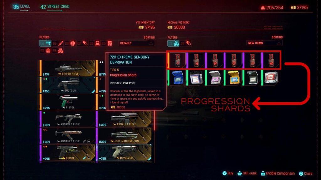 Progression Shards on sale