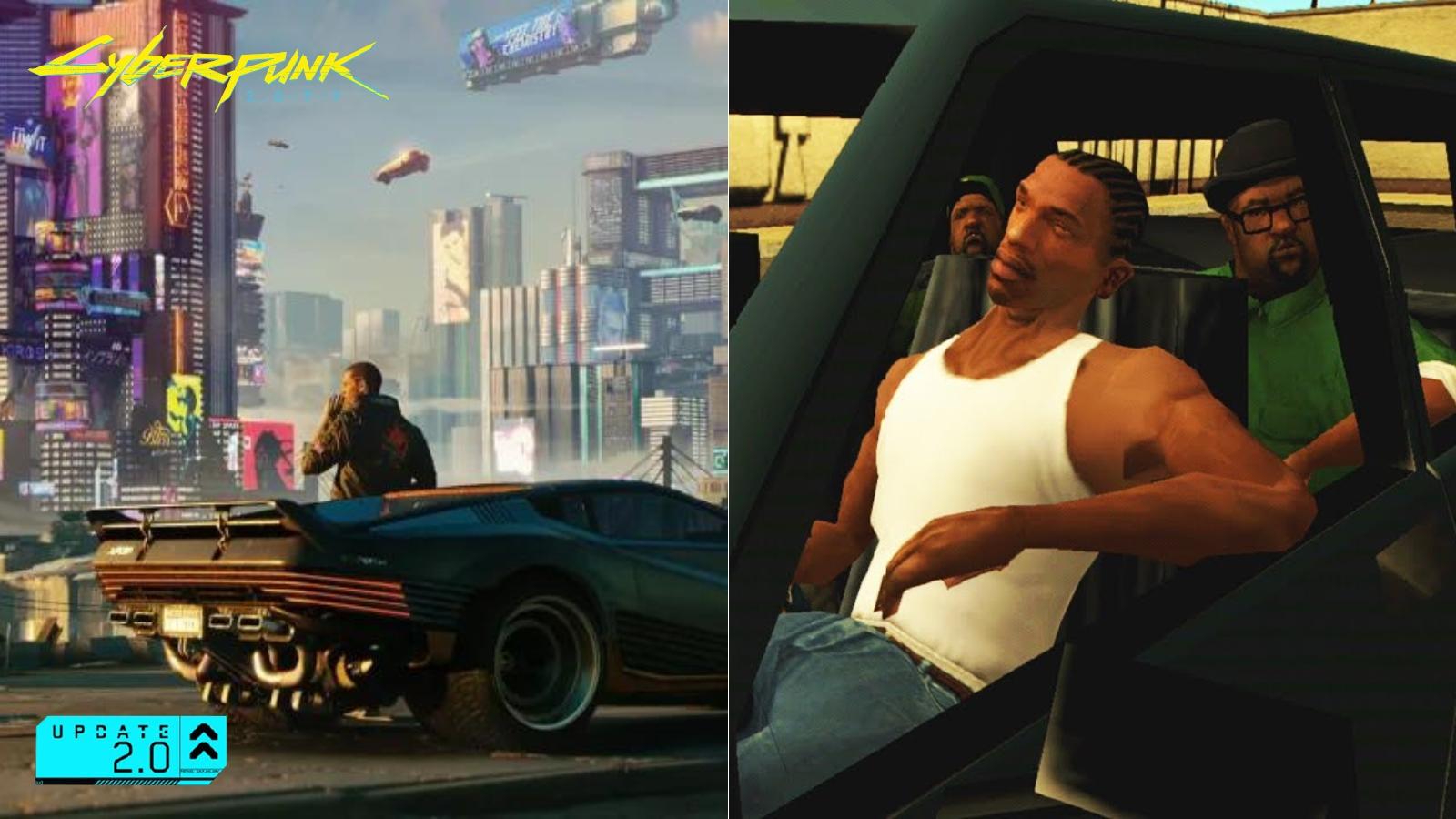 Cyberpunk 2077 2.0 and GTA San Andreas