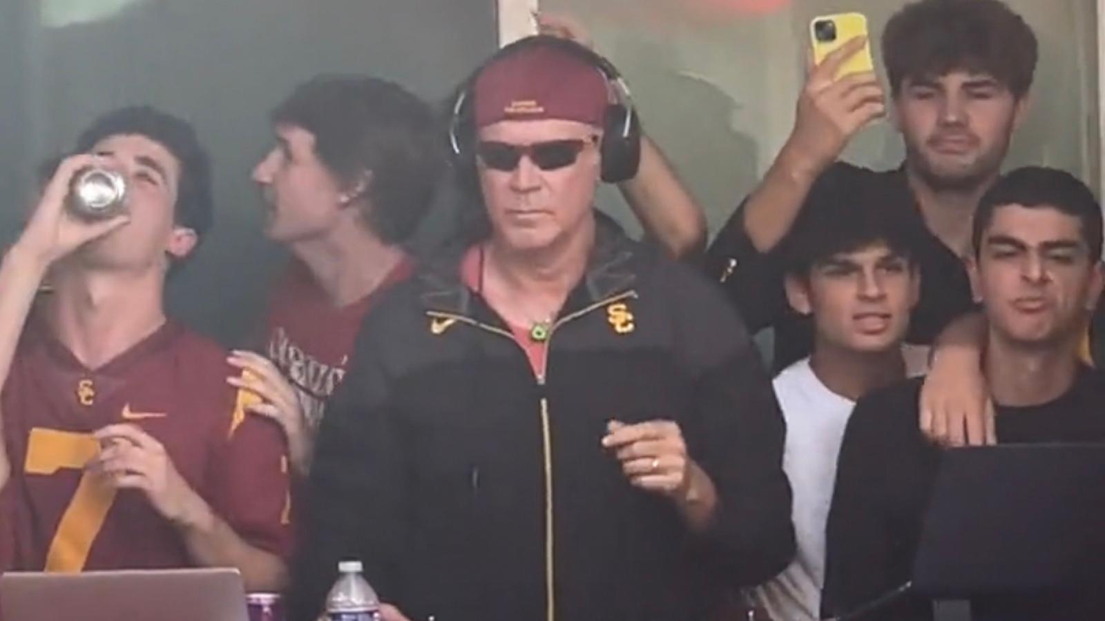 Will Ferrell DJing at USC frat party