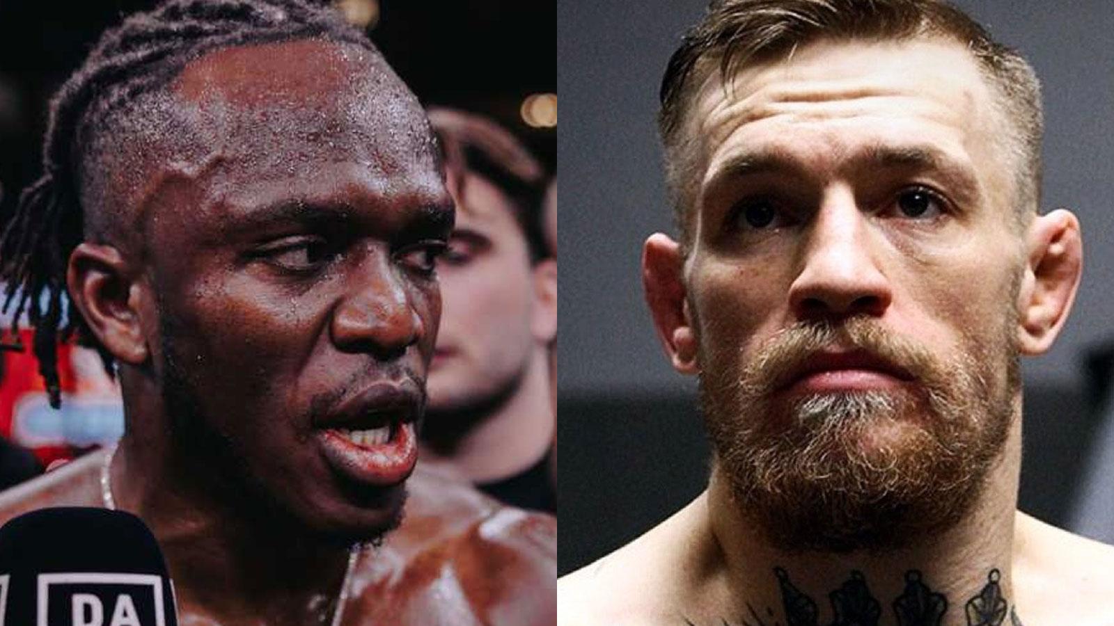 KSI next to Conor McGregor