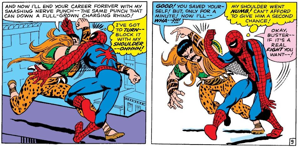 Kraven the Hunter's strength on display