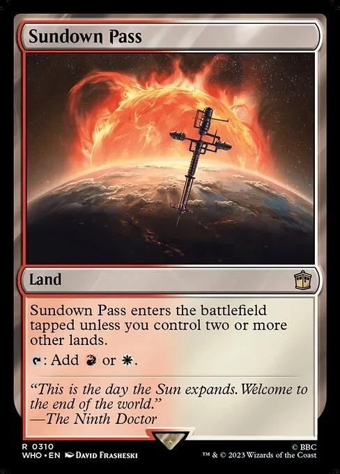 MTG Doctor Who slow land card