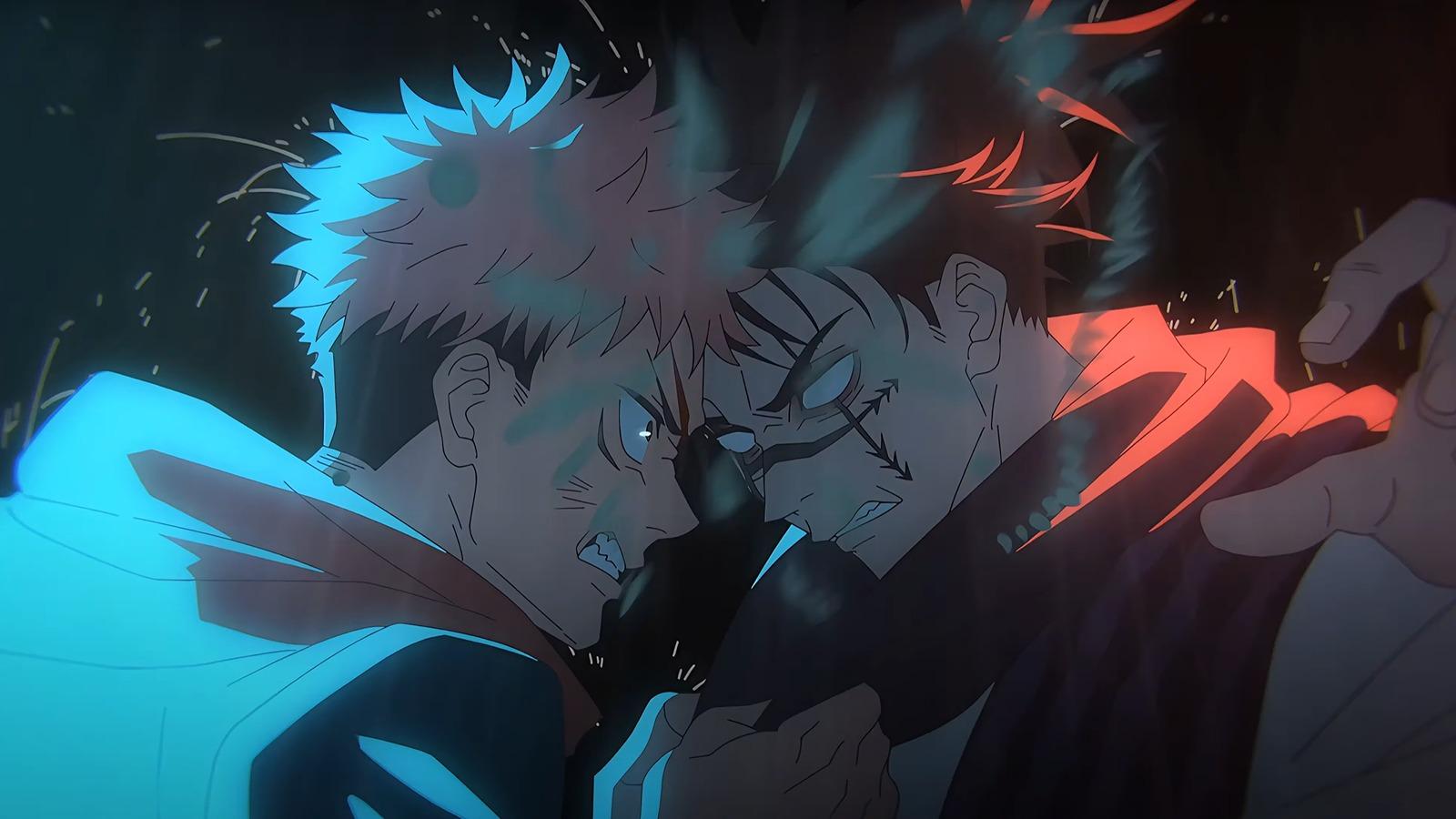 An image of Yuji and Choso in Jujutsu Kaisen