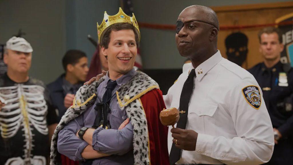 Andy Samberg and Andre Braugher in Brooklyn Nine-Nine