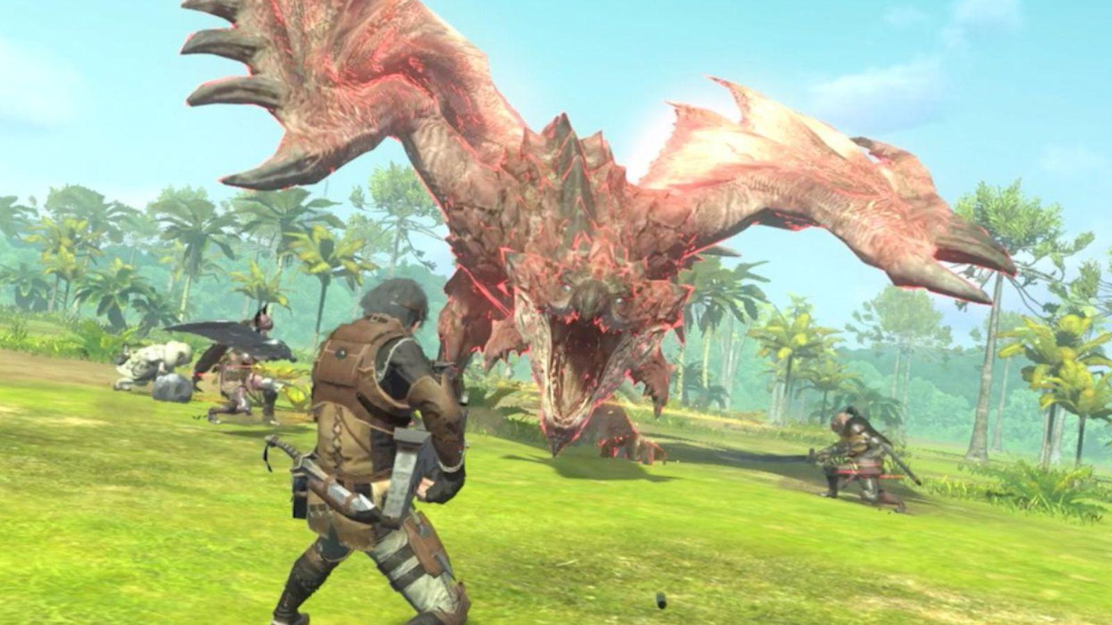 Monster Hunter Now fighting