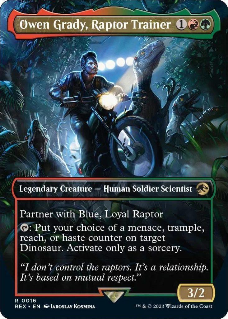 MTG Jurassic World Chris Pratt card