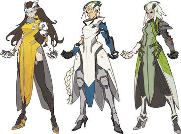 Symmetra Early Designs in Overwatch