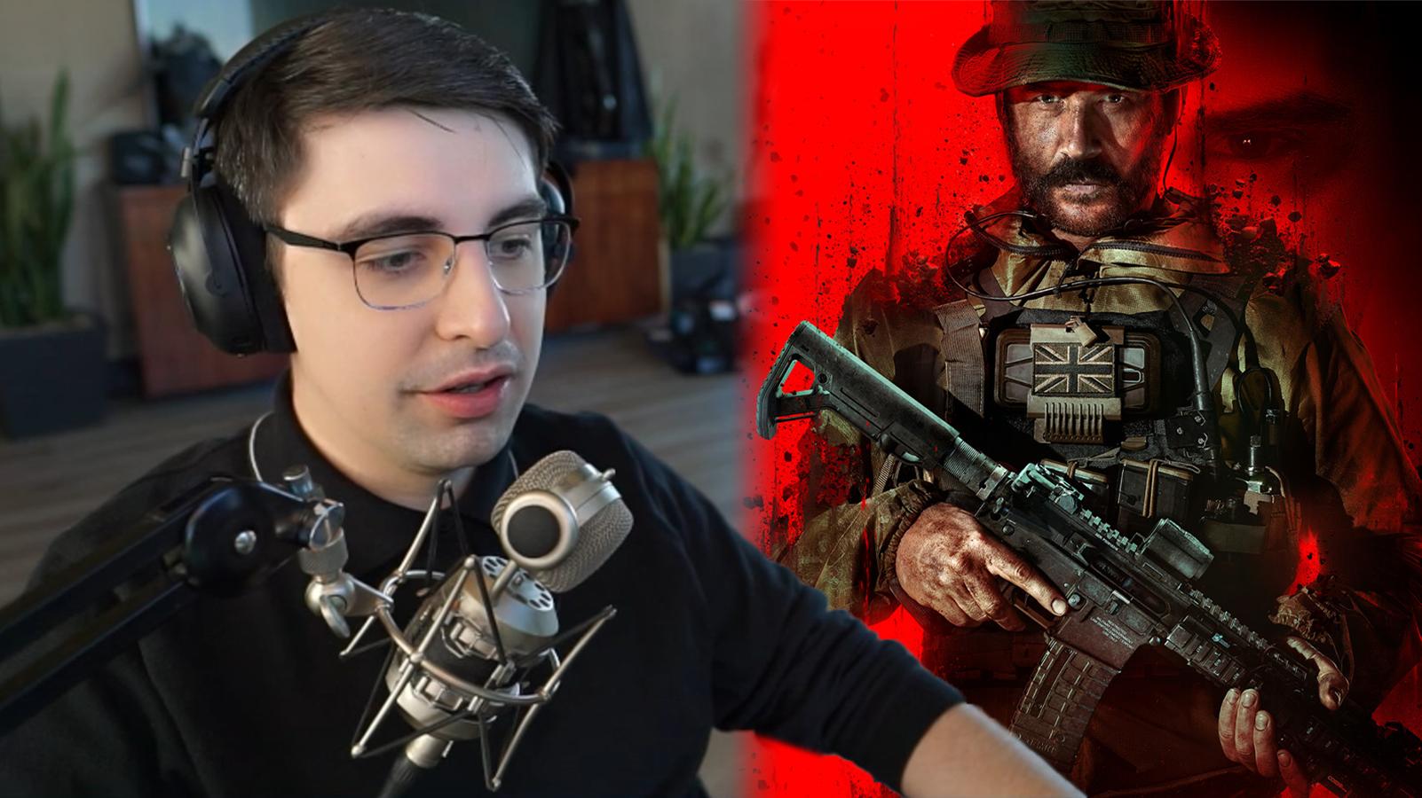 Shroud next to Modern Warfare 3 cover