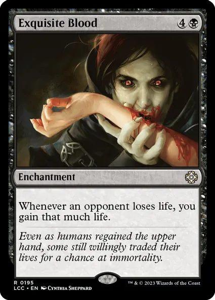 MTG Exquisite Blood card