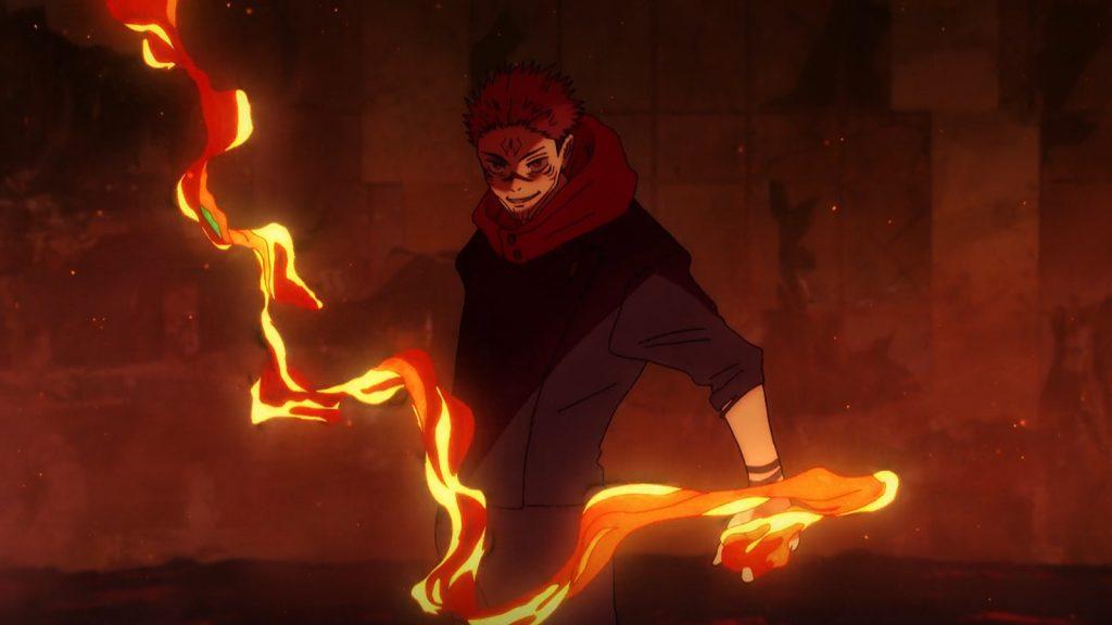 Sukuna uses fire technique in Jujutsu Kaisen