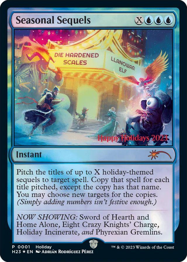 MTG Holiday card seasonal sequels