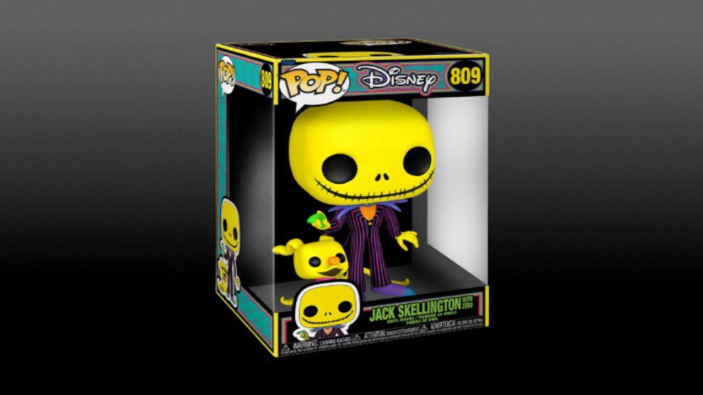 Funko Pop! Jumbo: The Nightmare Before Christmas Blacklight - Jack & Zero Vinyl Figure