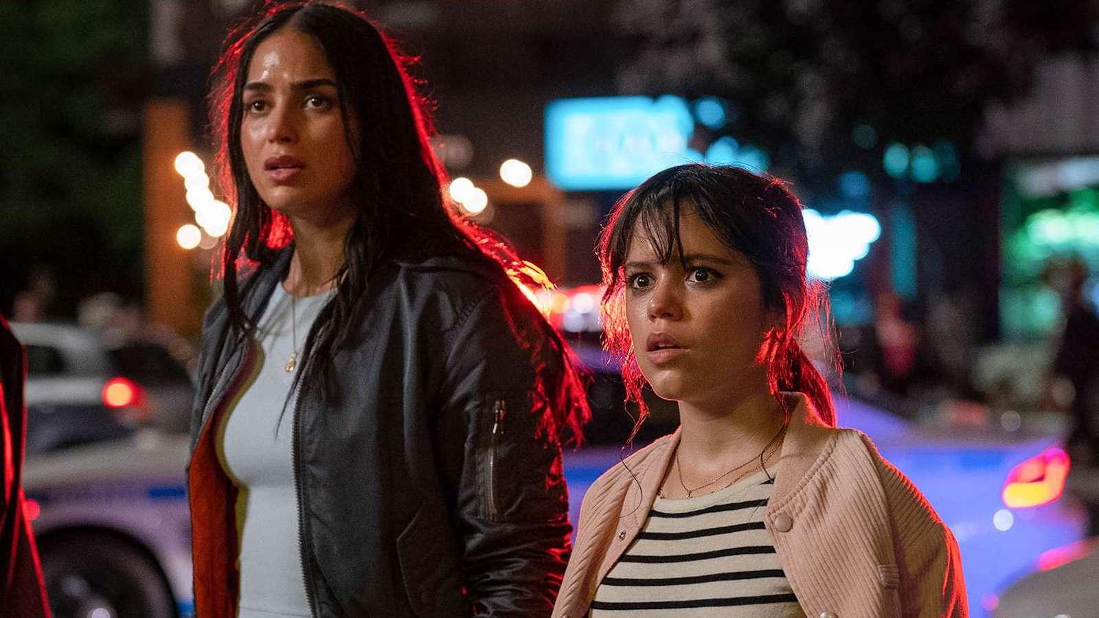 Melissa Barrera and Jenna Ortega in Scream 6