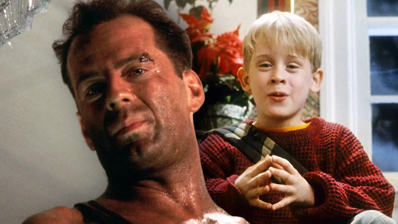 Bruce Willis in Die Hard and Macaulay Culkin in Home Alone