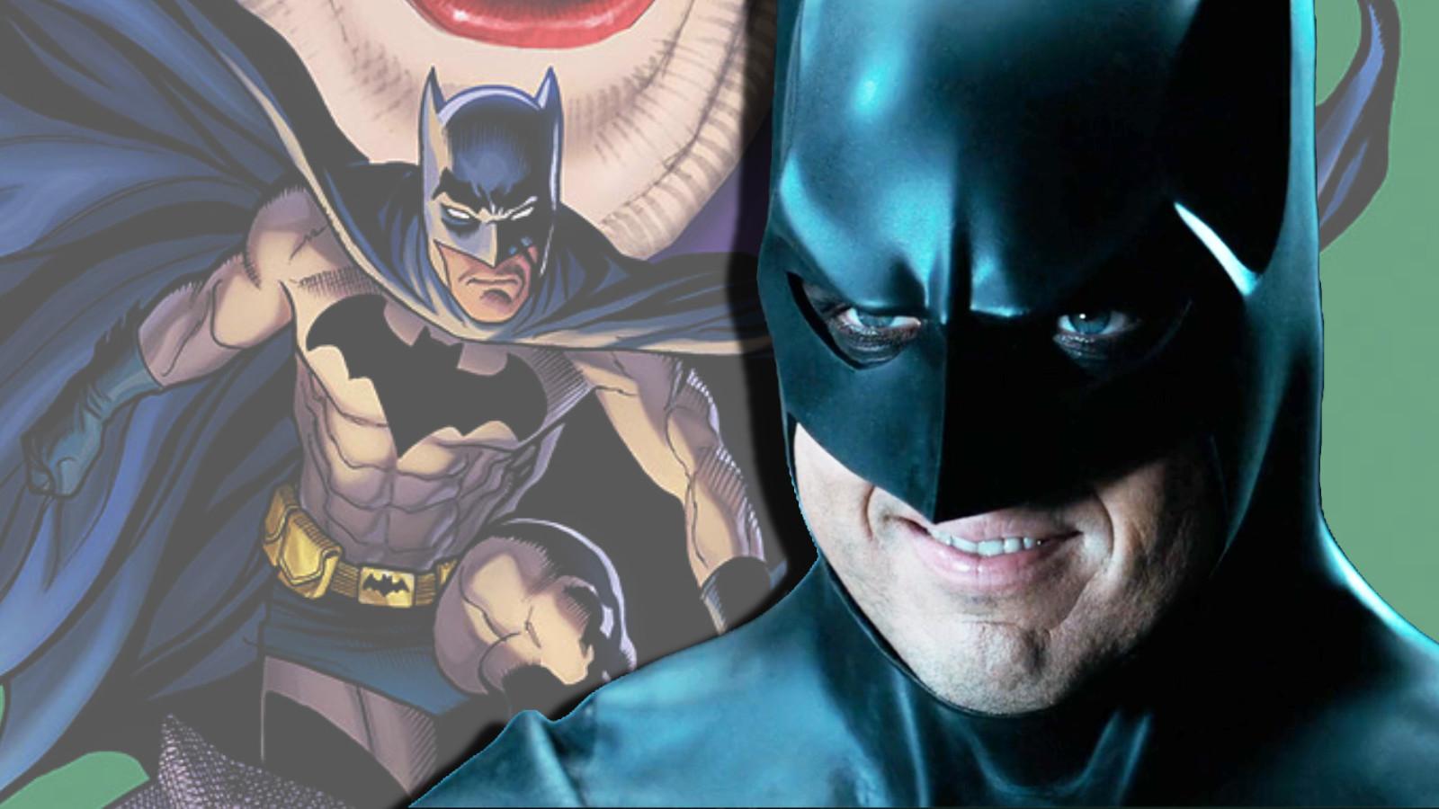 Batman #140 cover and an image of Michael Keaton as Batman.