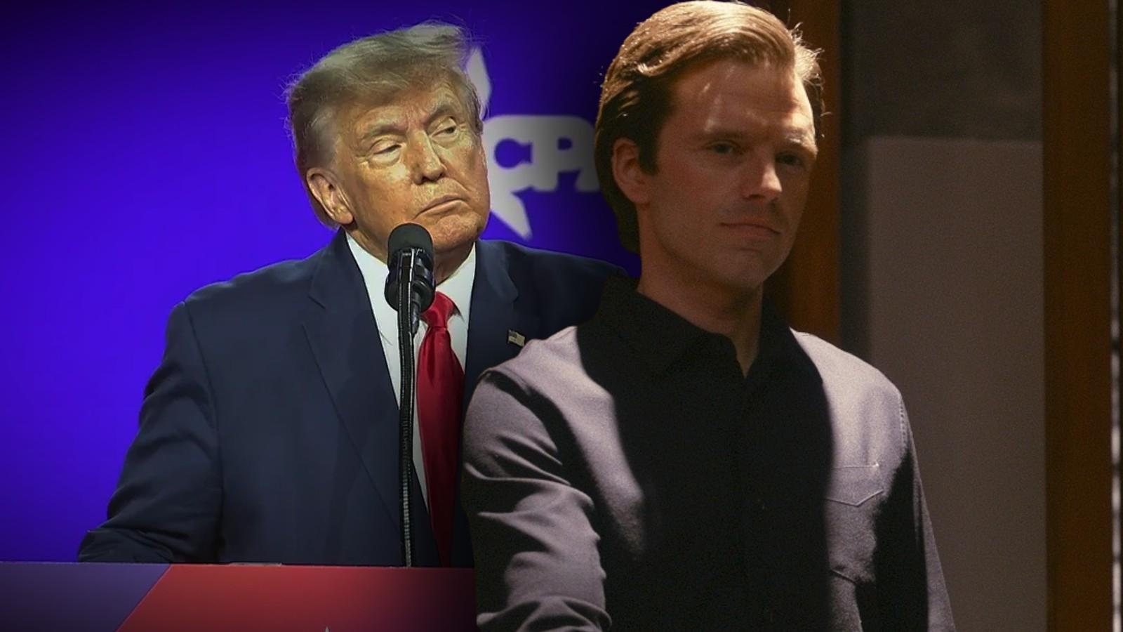 Donald Trump and Sebastian Stan