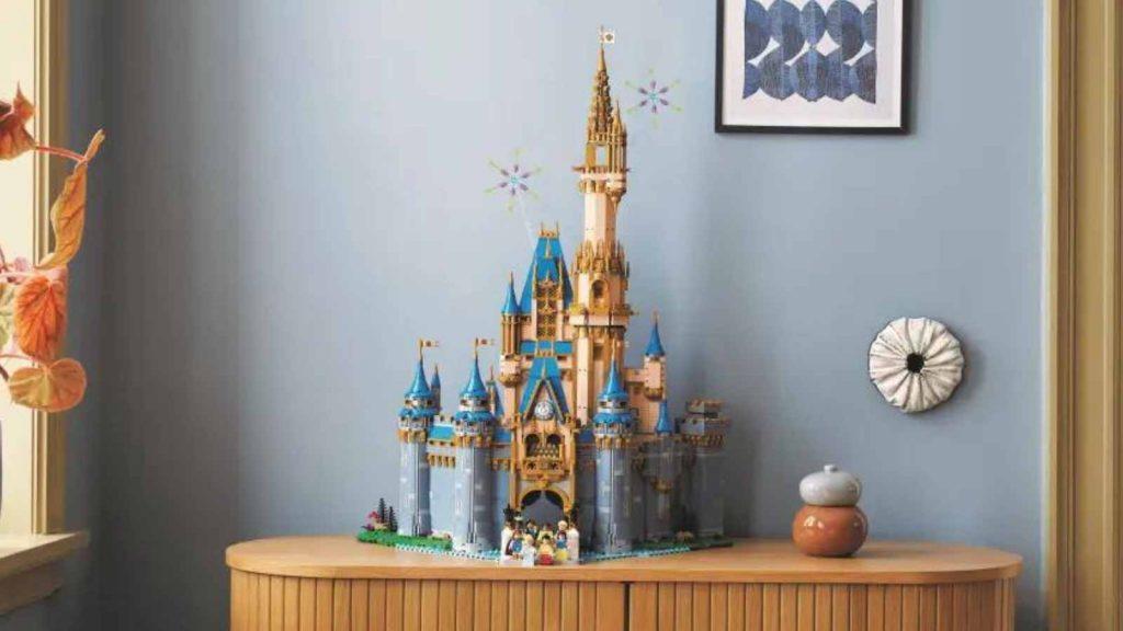 The LEGO Disney Castle on display