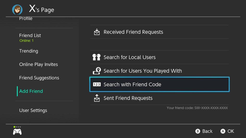 Nintendo Switch Add Friends