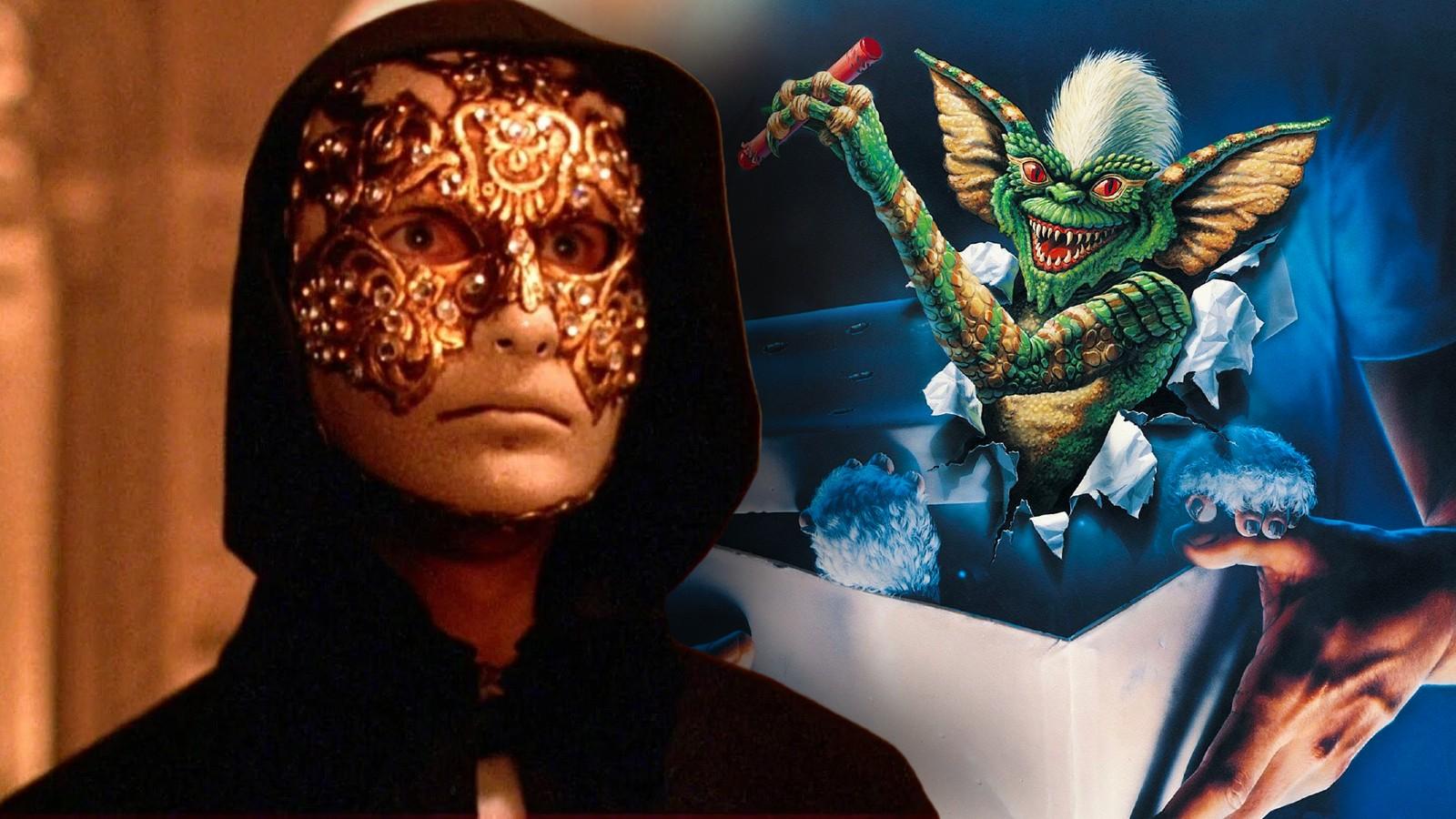 Stills from Eyes Wide Shut and Gremlins