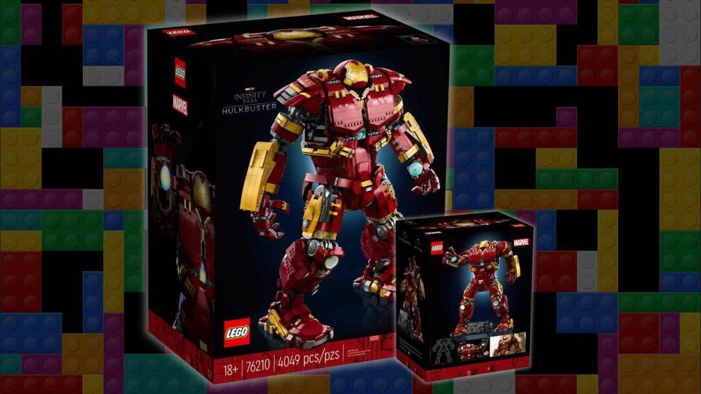 LEGO Marvel Hulkbuster on LEGO background