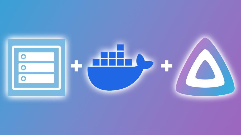 openmediavault, docker and jellyfin logos