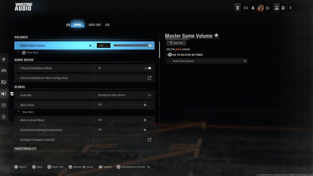 Warzone audio settings after Black Ops 6 integration