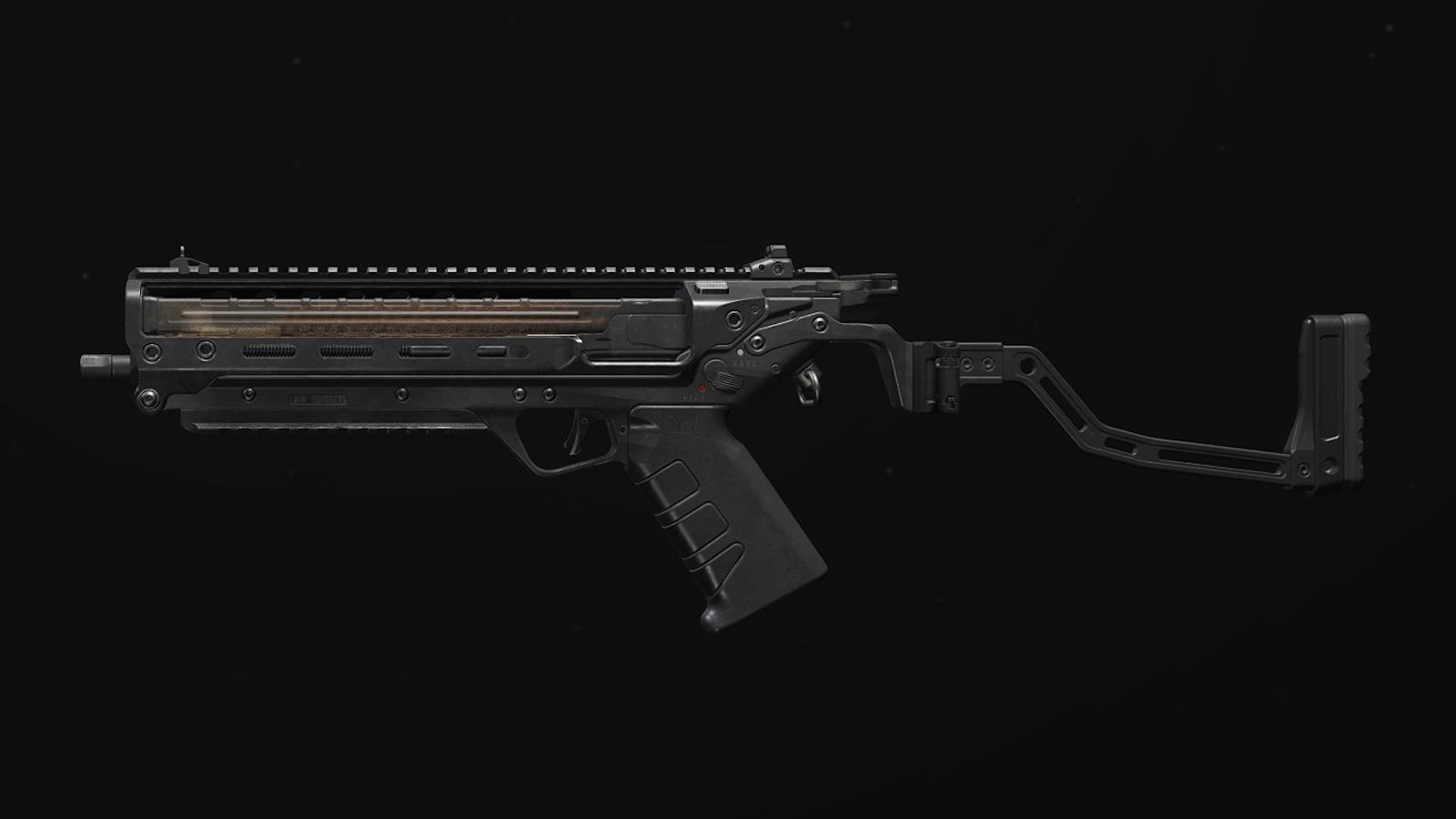 Screenshot of the Static-HV SMG in Warzone.