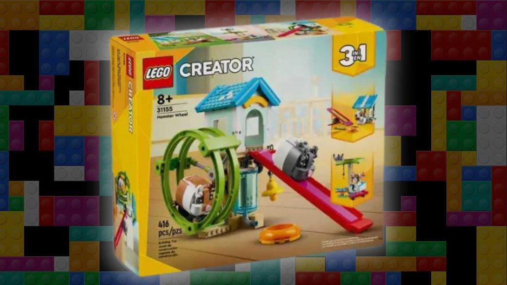 LEGO Creator 3in1 Hamster Wheel on a LEGO background