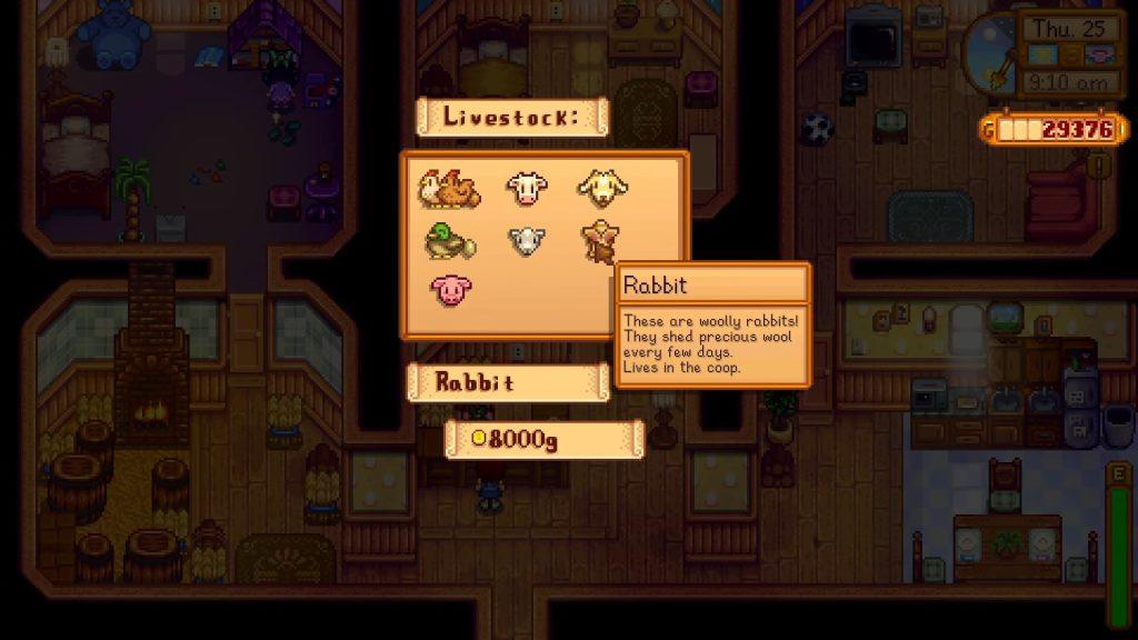 stardew valley rabbit