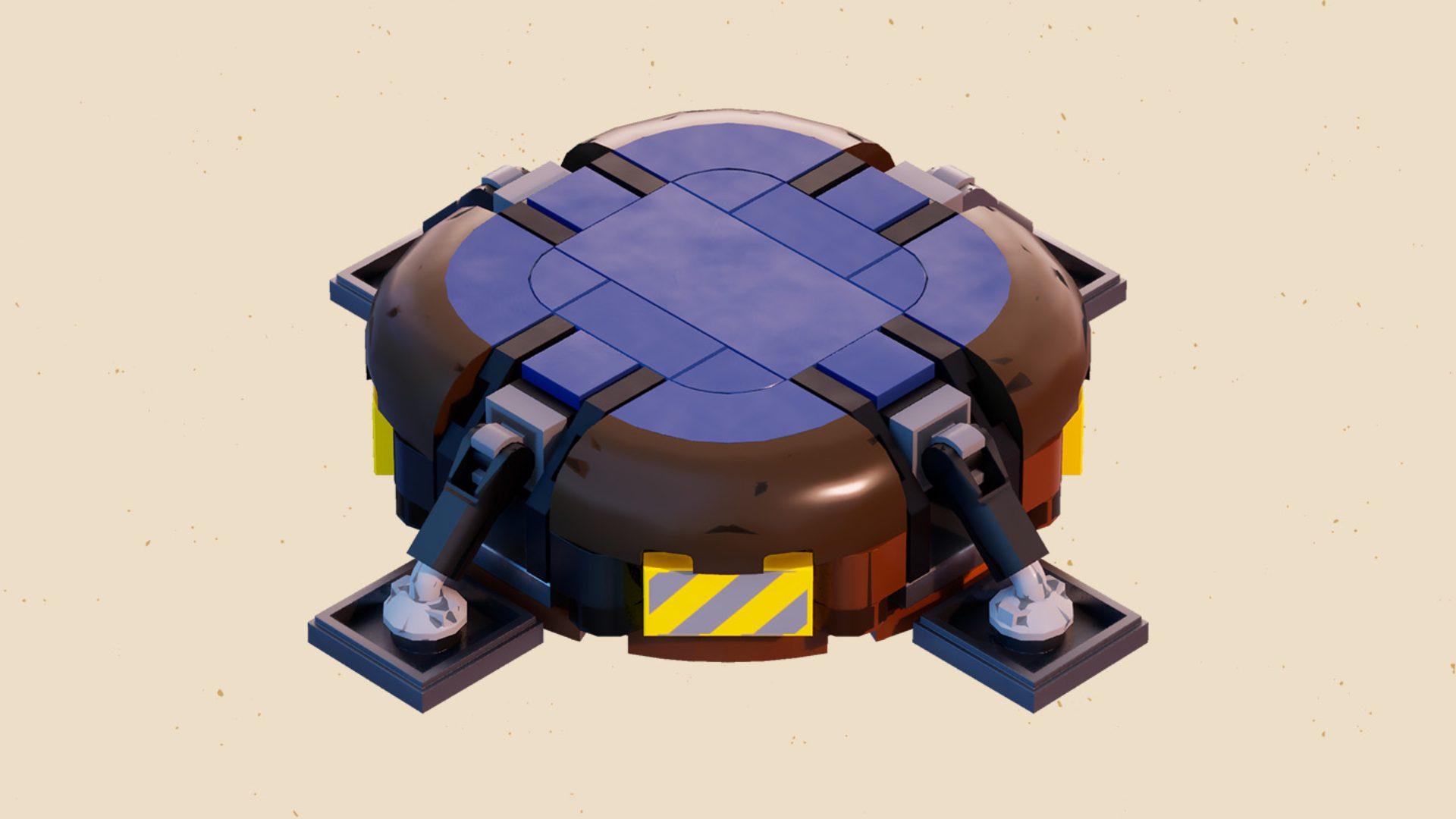 LEGO Fortnite Building Part of Launch Pad that has been added in Chapter 5 Season 1.