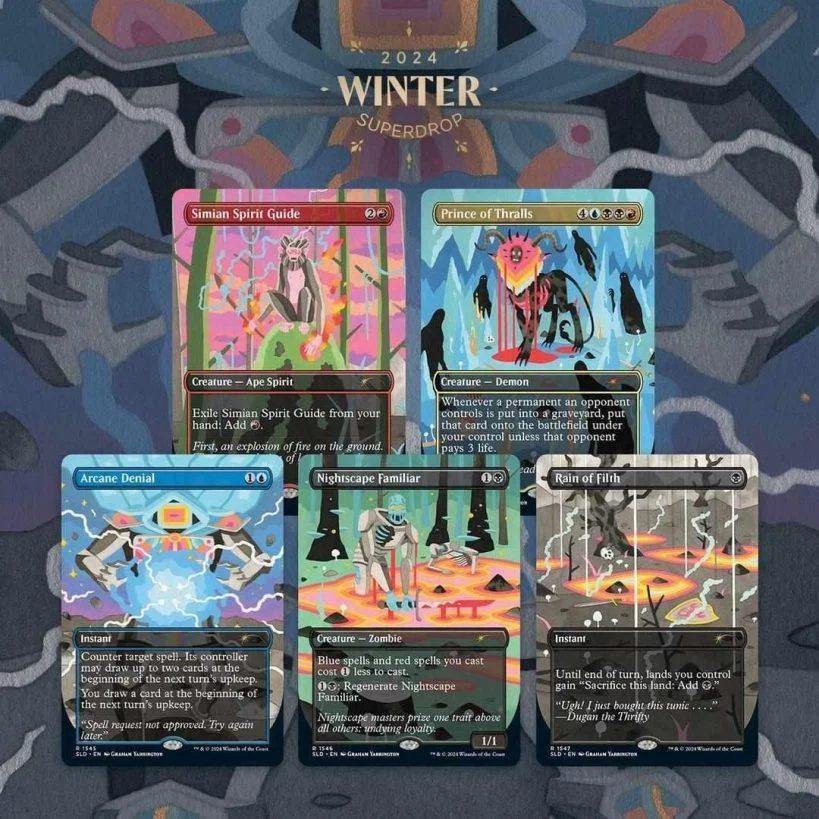 MTG Winter Superdrop prismatic art