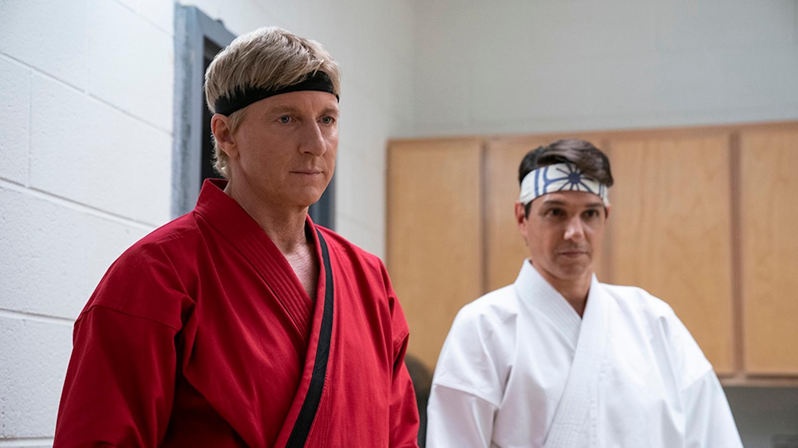 William Zabka and Ralph Macchio in Cobra Kai Season 4