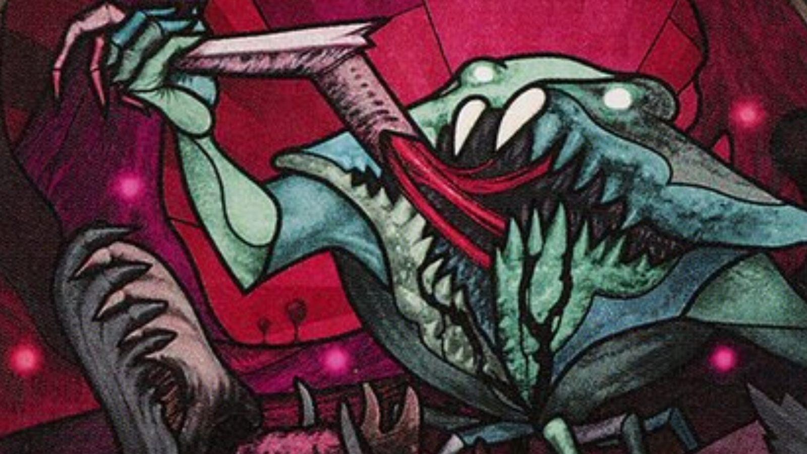 MTG Yargle header vanilla creature stained glass