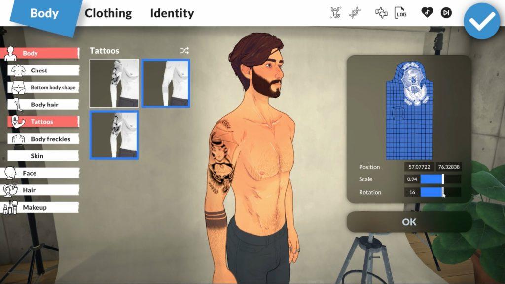 A screenshot of Paralives character creation.