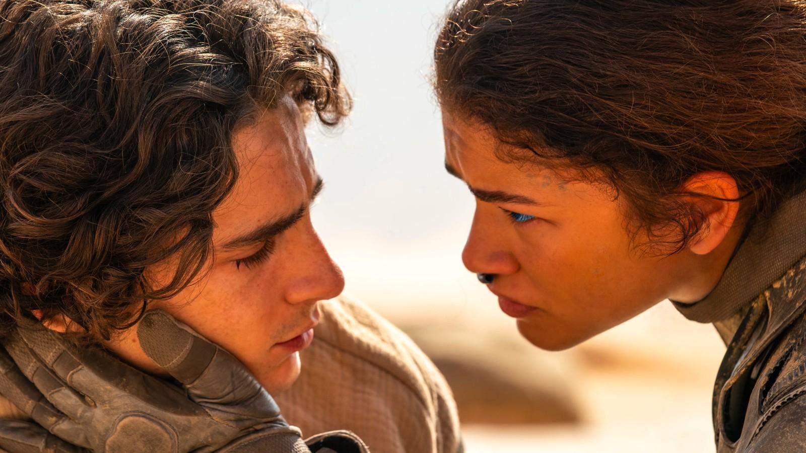 Timothée Chalamet and Zendaya in Dune Part Two