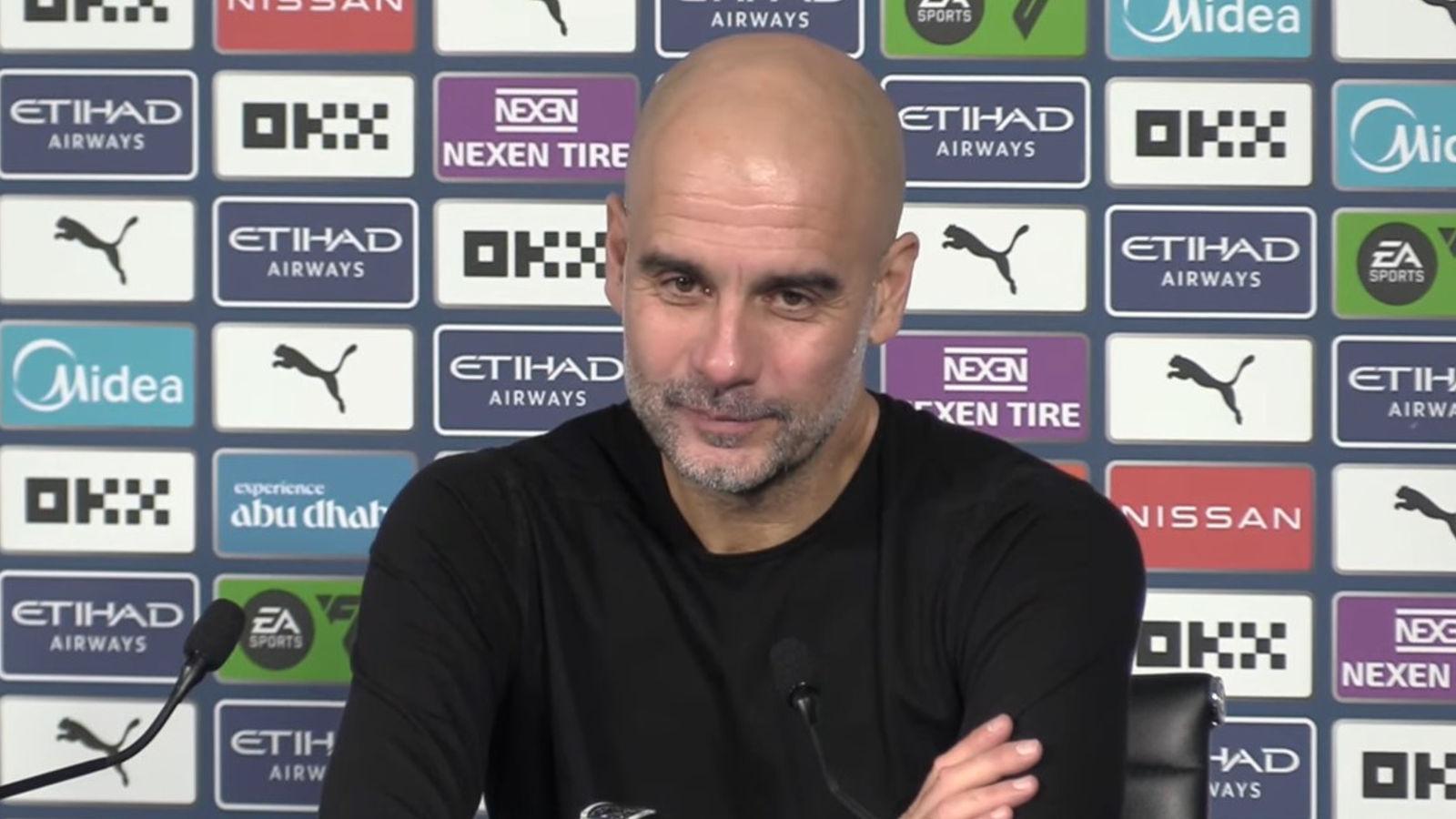 Man City boss Pep Guardiola