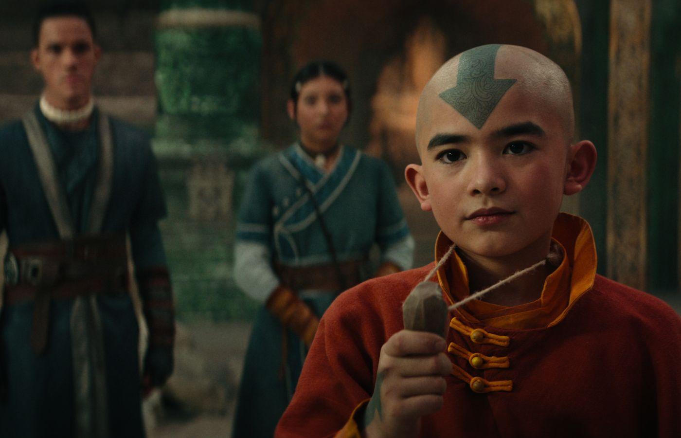 Aang, Sokka, and Katara in Avatar: The Last Airbender