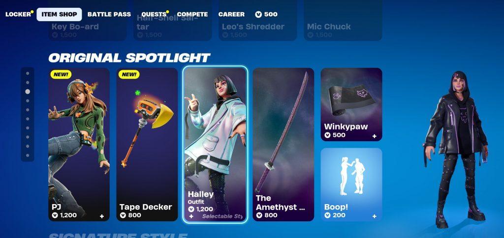 Fortnite Halley skin