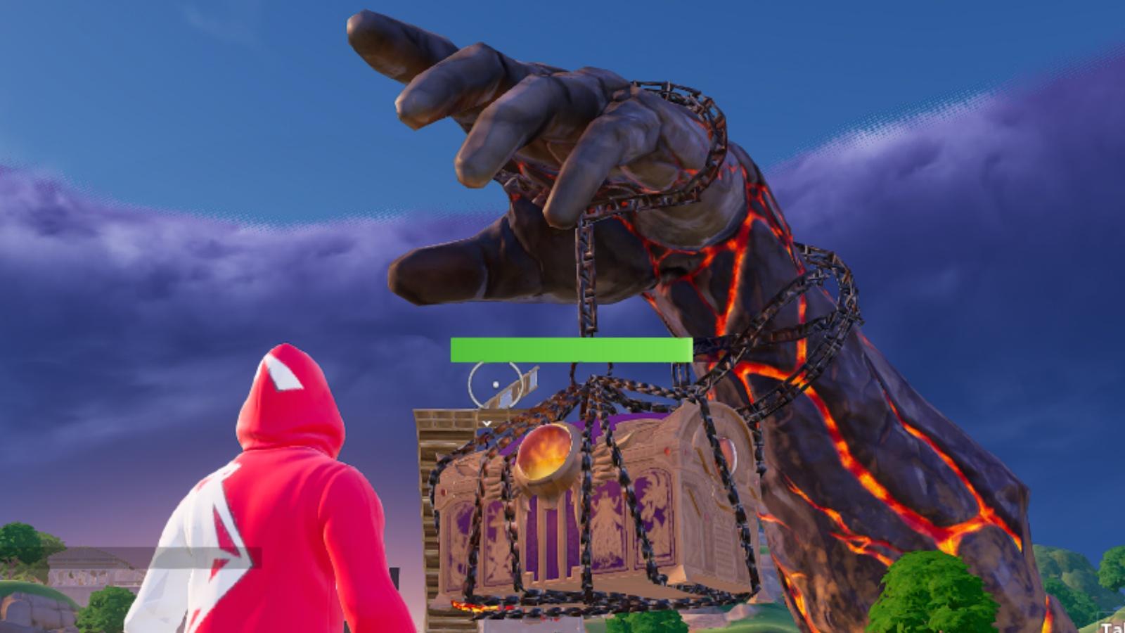 A screenshot featuring Pandora's Box in Fortnite.