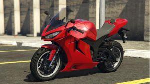 An image of the Nagasaki Shinobi bike in GTA Online. 